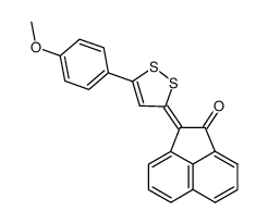 2-<5-(4-Methoxy-phenyl)-3H-<1.2>dithiol-3seqcis()-yliden>-acenaphthen-1-on结构式