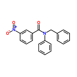N-Benzyl-3-nitro-N-phenylbenzamide结构式