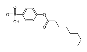 4-octanoyloxybenzenesulfonic acid Structure