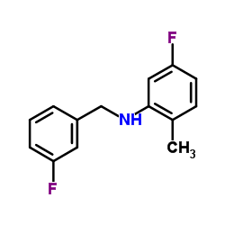 5-Fluoro-N-(3-fluorobenzyl)-2-methylaniline Structure