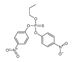 bis(4-nitrophenoxy)-propoxy-sulfanylidene-λ5-phosphane结构式