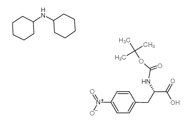 BOC-对硝基-L-苯丙氨酸结构式