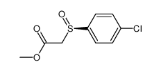 (R)-(+)-Methyl <(4-chlorophenyl)sulfinyl>acetate Structure