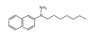 N-heptyl-N-(naphthalen-2-yl)hydrazine结构式