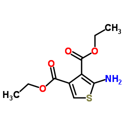 Diethyl 2-amino-3,4-thiophenedicarboxylate Structure