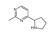 2-METHYL-4-(PYRROLIDIN-2-YL)PYRIMIDINE Structure