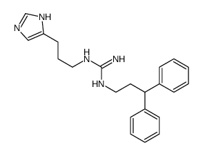 1-(3,3-diphenylpropyl)-2-[3-(1H-imidazol-5-yl)propyl]guanidine结构式