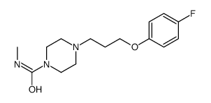 4-[3-(4-fluorophenoxy)propyl]-N-methylpiperazine-1-carboxamide Structure