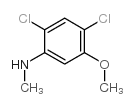 2,4-二氯-5-甲氧基-N-甲基苯胺结构式
