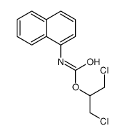 1,3-dichloropropan-2-yl N-naphthalen-1-ylcarbamate结构式