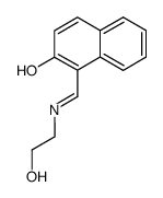 2-hydroxy-naphthaldehyde-(1-){2-hydroxy-ethylimine}结构式