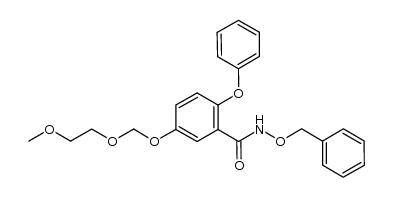 N-(benzyloxy)-5-((2-methoxyethoxy)methoxy)-2-phenoxybenzamide结构式
