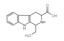 1-乙基-2,3,4,9-四氢-1H-beta-咔啉-3-羧酸结构式