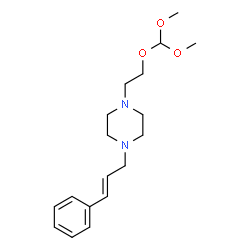 1-[2-(Dimethoxymethoxy)ethyl]-4-(3-phenyl-2-propenyl)piperazine结构式