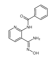 2-(benzoylamino)pyridine-3-carboxamide oxime结构式