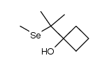 1-(2-(methylselanyl)propan-2-yl)cyclobutanol Structure