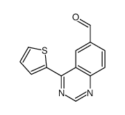 4-(噻吩-2-基)喹唑啉-6-甲醛结构式