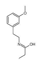 N-[2-(3-methoxyphenyl)ethyl]propanamide Structure