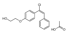 acetic acid,2-[4-(1-chloro-2-phenylethenyl)phenoxy]ethanol Structure