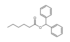 diphenylmethyl hexanoate Structure