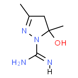 1H-Pyrazole-1-carboximidamide,4,5-dihydro-5-hydroxy-3,5-dimethyl- Structure