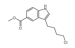 3-(4-氯丁基)-1H-吲哚-5-羧酸甲酯结构式