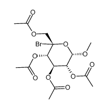 5-bromo-1,2,3,4,6-penta-O-acetyl-α-D-glucopyranose Structure