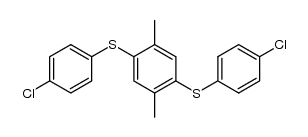 2,5-bis(4-chlorophenylthio)-1,4-dimethylbenzene Structure