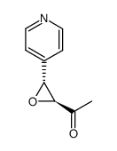 Ethanone, 1-[3-(4-pyridinyl)oxiranyl]-, trans- (9CI) structure
