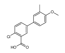 2-chloro-5-(4-methoxy-3-methylphenyl)benzoic acid Structure