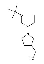 3-hydroxymethyl-N-(1'-t-butoxy-2'-butyl)-pyrrolidine Structure