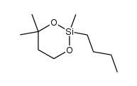 2-butyl-2,4,4-trimethyl-1,3-dioxa-2-silacyclohexane结构式