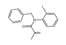 N-benzyl-N-(2-iodophenyl)methacrylamide结构式