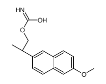 (S)-2-(6-甲氧基萘-2-基)丙基氨基甲酸酯结构式