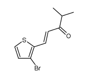 1-(3-bromo-2-thiophenyl)-4-methyl-1E-penten-3-one结构式