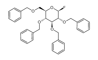2,3,4,6-四-O-苄基-D-吡喃葡萄糖酰氟结构式