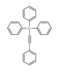 Stannane,triphenyl(2-phenylethynyl)- Structure