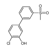 2-chloro-5-(3-methylsulfonylphenyl)phenol Structure