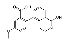 2-[3-(ethylcarbamoyl)phenyl]-5-methoxybenzoic acid结构式