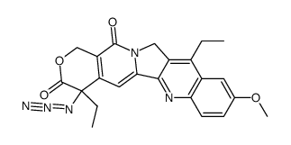 20-deoxyazido-7-ethyl-10-methoxycamptothecin Structure