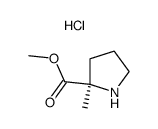 (2R)-2-甲基吡咯烷-2-羧酸甲酯盐酸盐结构式