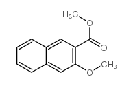 2-Naphthalenecarboxylicacid, 3-methoxy-, methyl ester Structure