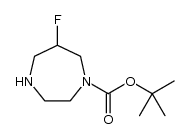 1H-​1,​4-​Diazepine-​1-​carboxylic acid, 6-​fluorohexahydro-​, 1,​1-​dimethylethyl ester结构式