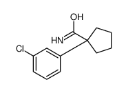 1-(3-氯苯基)环戊烷羧酰胺结构式