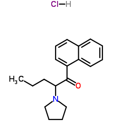 Naphyrone 1-naphthyl isomer (hydrochloride) structure