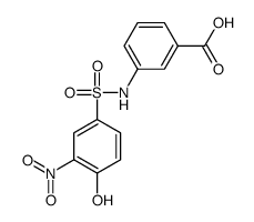 3-[(4-hydroxy-3-nitrophenyl)sulfonylamino]benzoic acid Structure