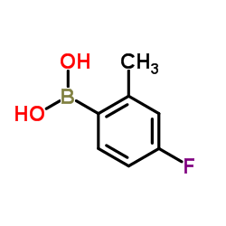 4-氟-2-甲基苯硼酸结构式