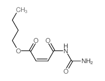 2-Butenoic acid, 4-[ (aminocarbonyl)amino]-4-oxo-, butyl ester, (Z)-结构式
