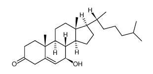(7α)-7-tert-Butyldimethylsilyloxy-cholest-5-en-3-one结构式