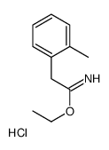 ethyl 2-(2-methylphenyl)ethanimidate,hydrochloride structure